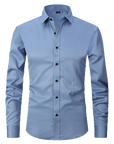 slim fit simple shirt-D190