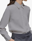 Slim solid color shirt-D119