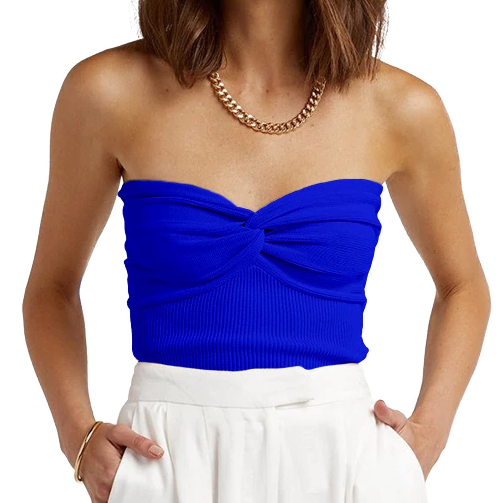 Solid color top-D452