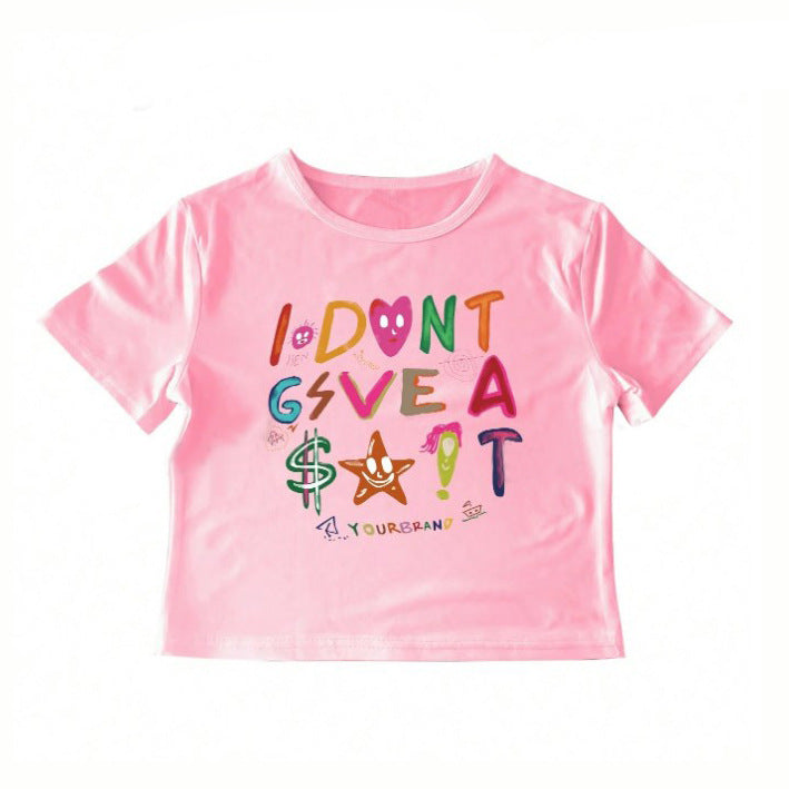 Cartoon element short TEE-D445