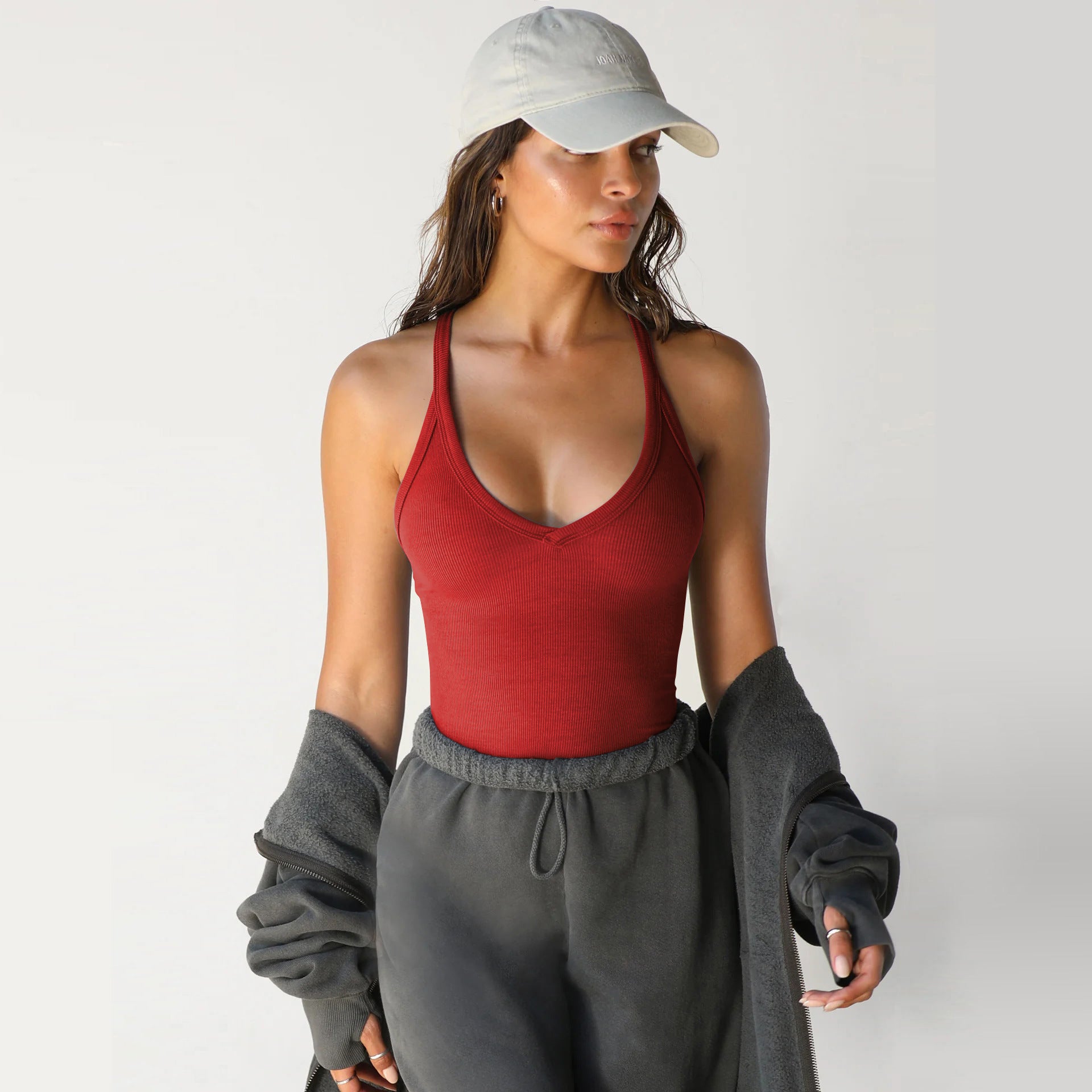 Knitted sexy vest-D450