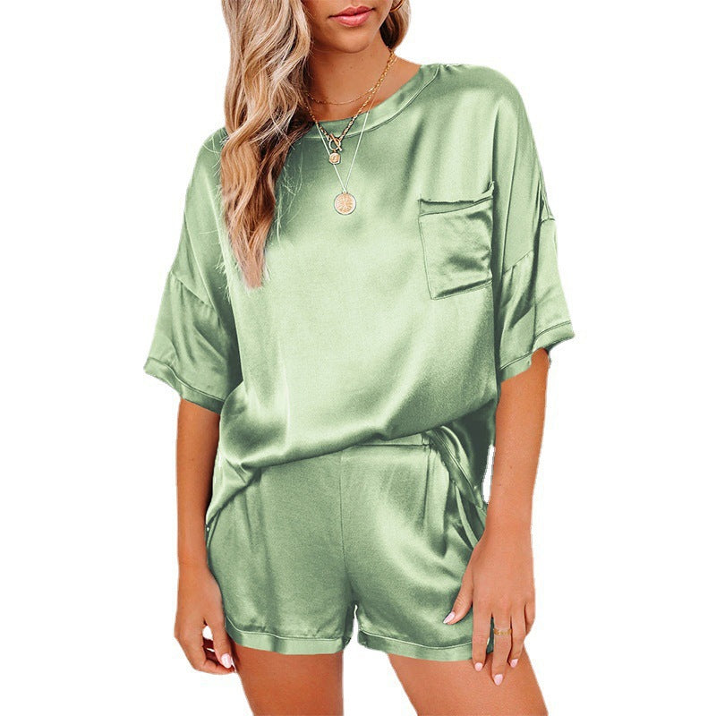 Solid color chiffon suit-D270