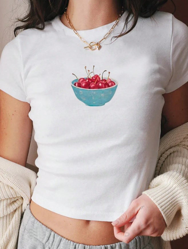 Cartoon element short TEE-D445