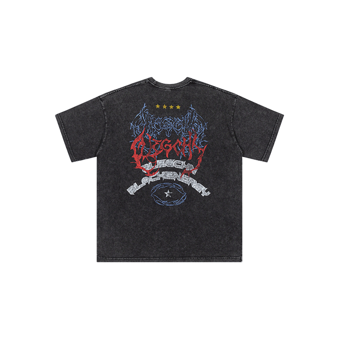 Retro motorcycle print TEE-D481
