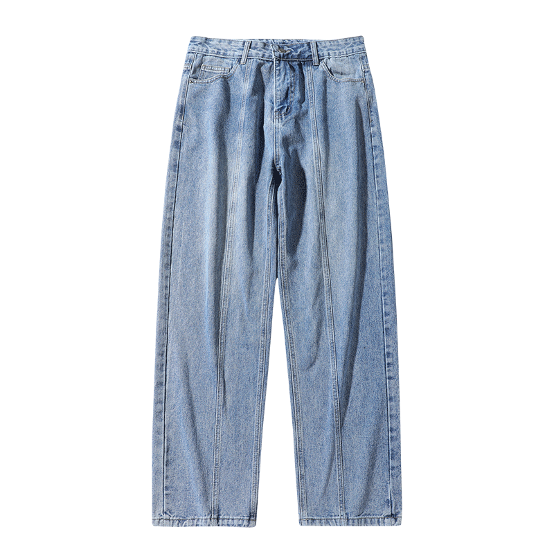 Solid color waist jeans-D74
