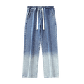 Elastic waist jeans-D90