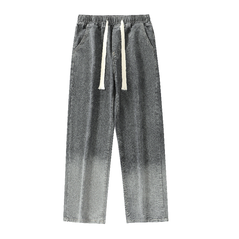 Elastic waist jeans-D90