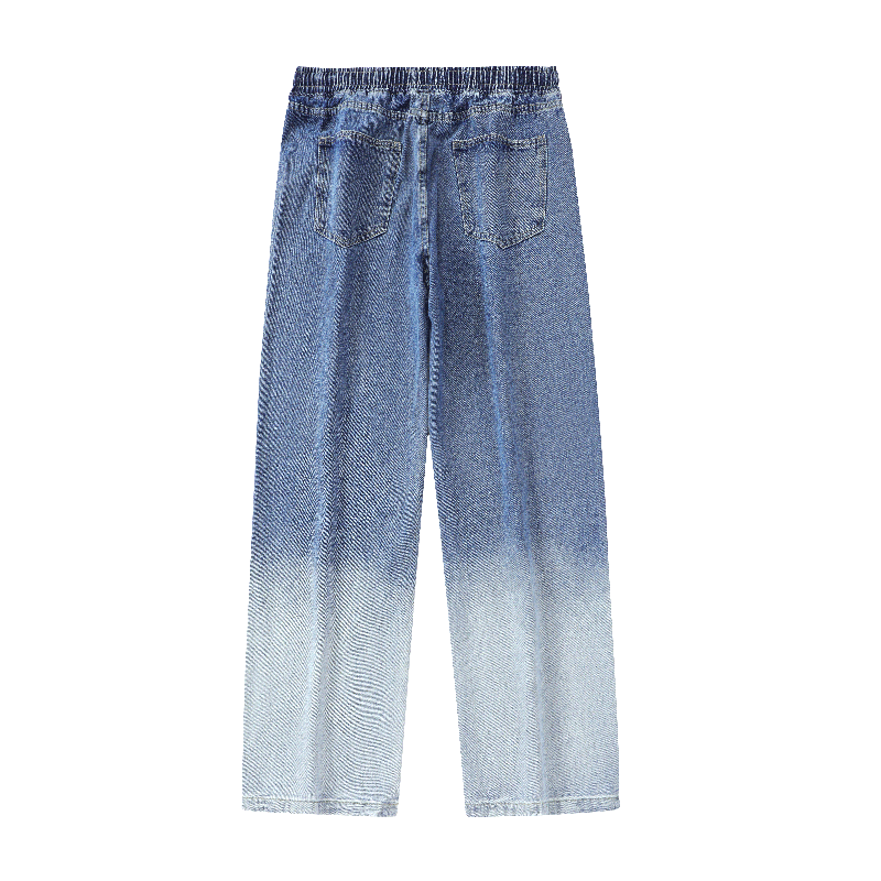 Elastic waist jeans-D90