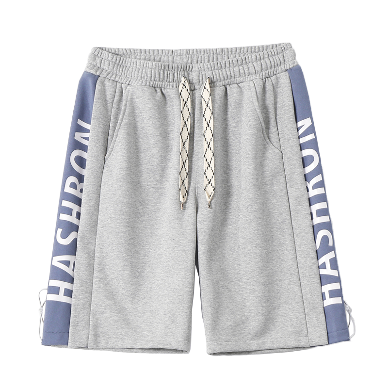 Side cashew flower drawstring shorts-D102