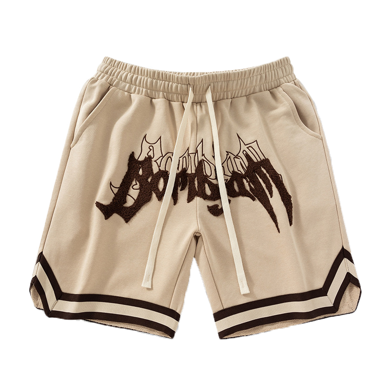 Drawstring printed shorts-D37