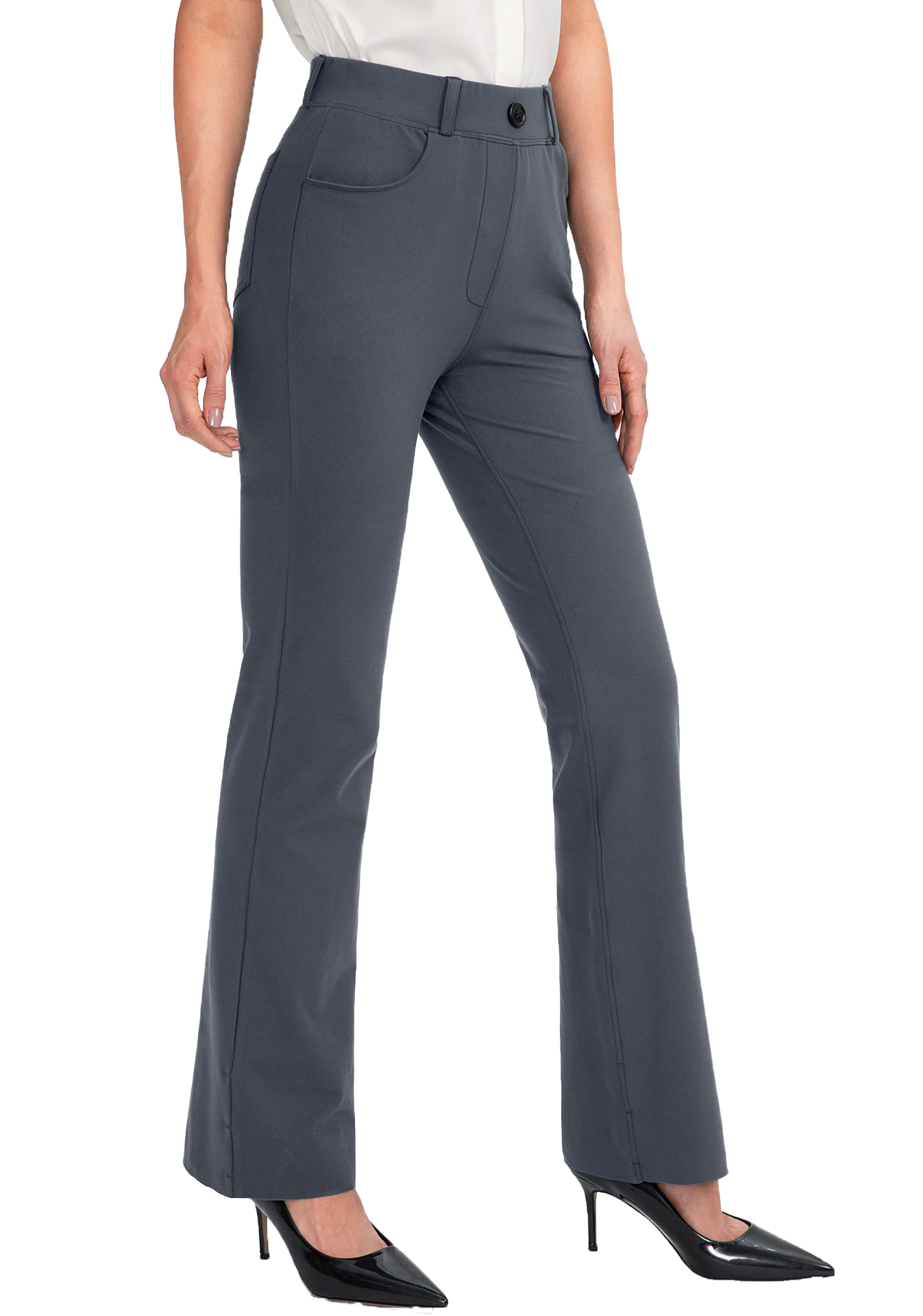 Business straight-leg pants-D175