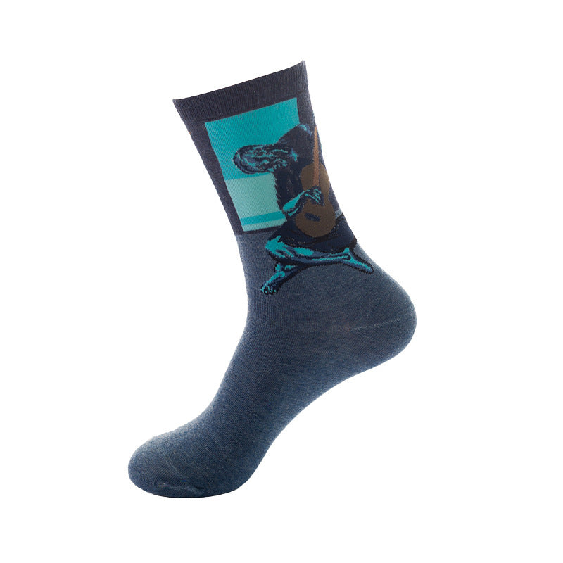 Cartoon mid-tube socks-D236