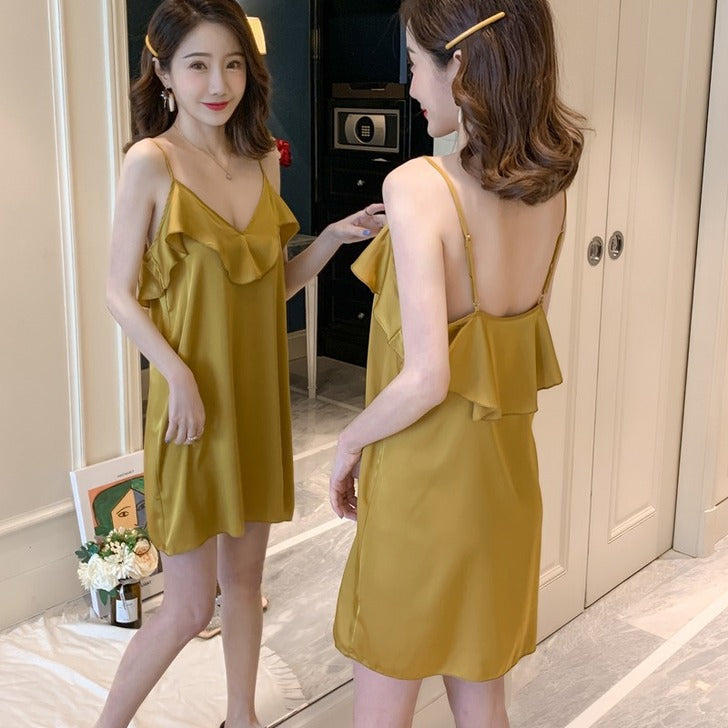 Sexy pajamas ice silk-D278