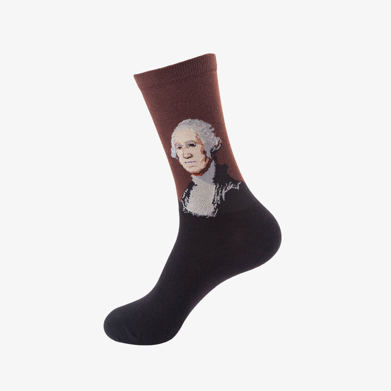 Cartoon mid-tube socks-D236