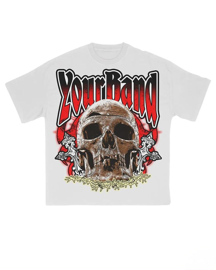 Oversized logo Tee-D606