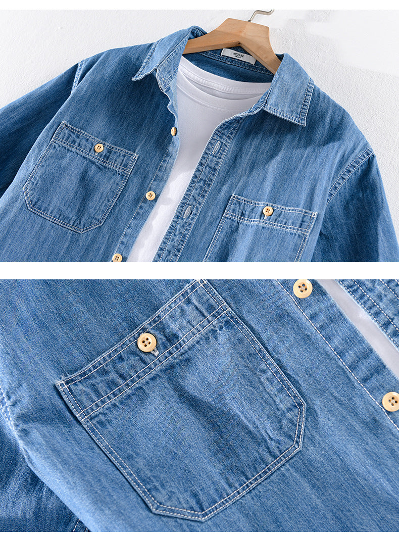Denim shirt-D192