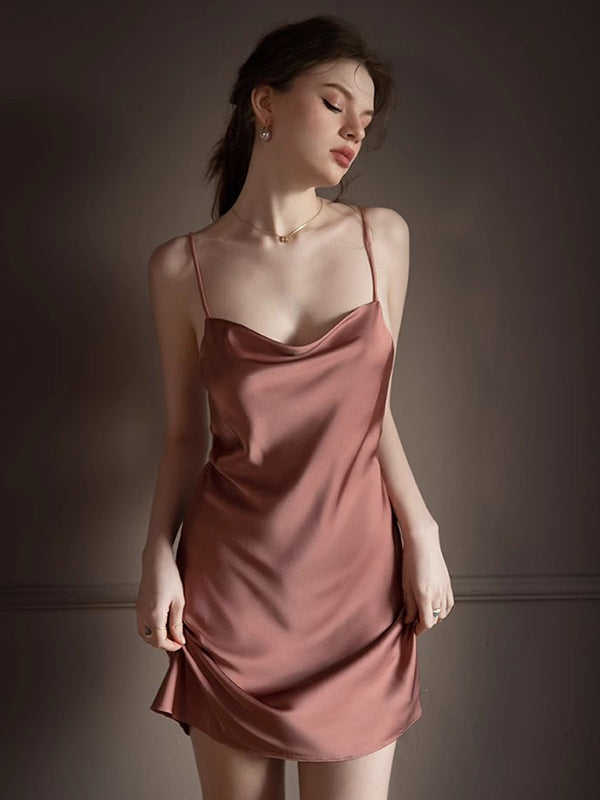 Sexy pajamas ice silk-D279