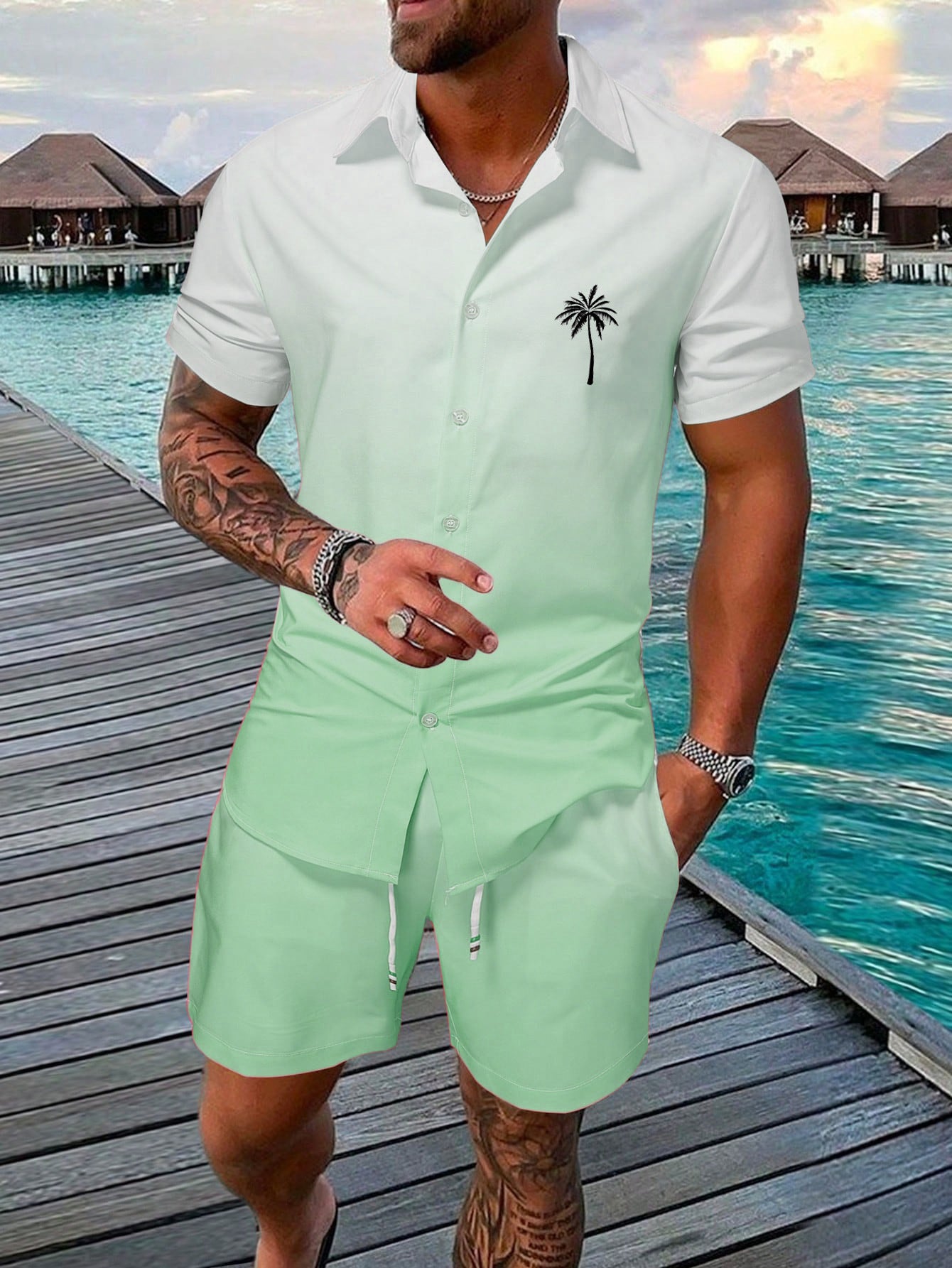 Lsland style suit-D665