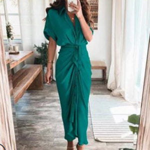 Sexy pleated dress-D157