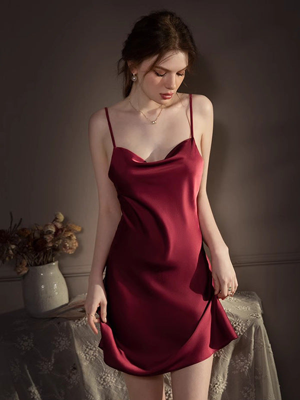 Sexy pajamas ice silk-D279