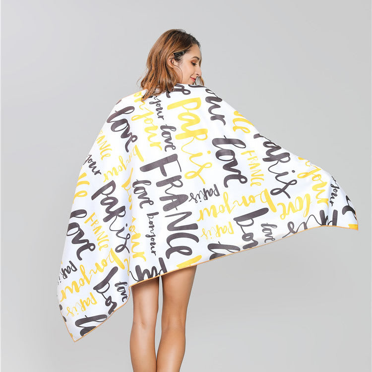 Printed Beach Towel -D247