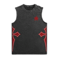 Vintage vest print-D624