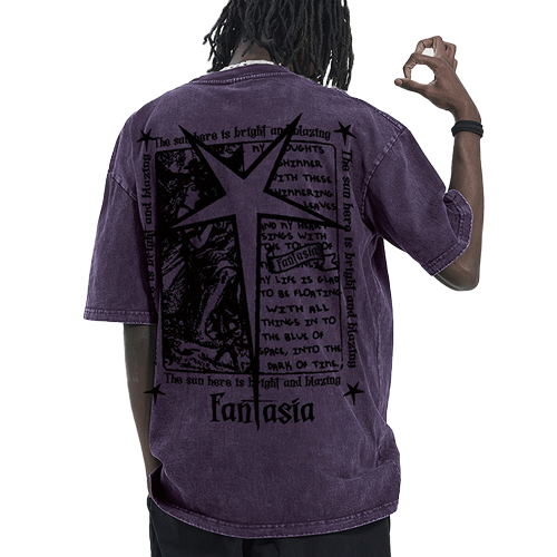 Graffiti print tee-D785