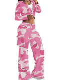 Camouflage print suit-D840