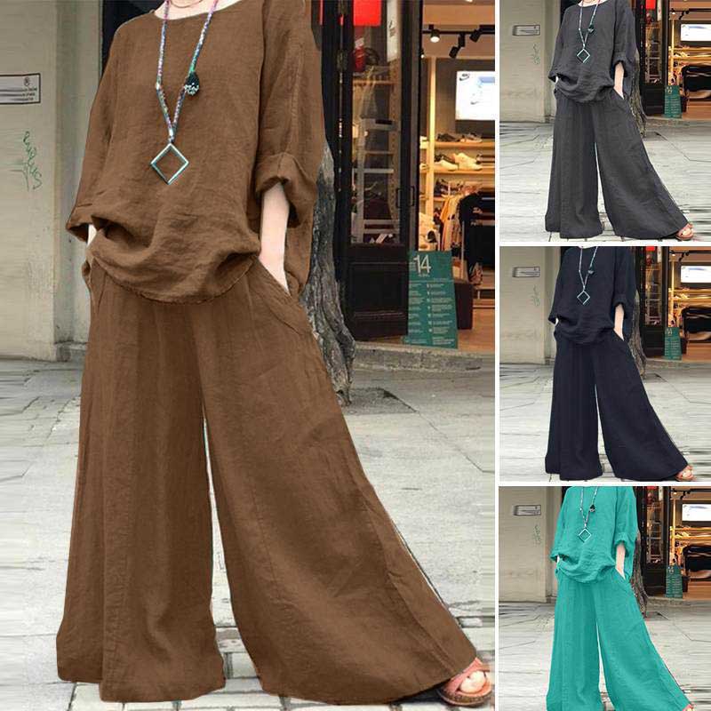 Solid color two piece suit-D839