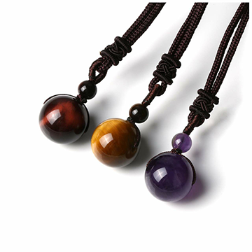Natural stone necklace-D699