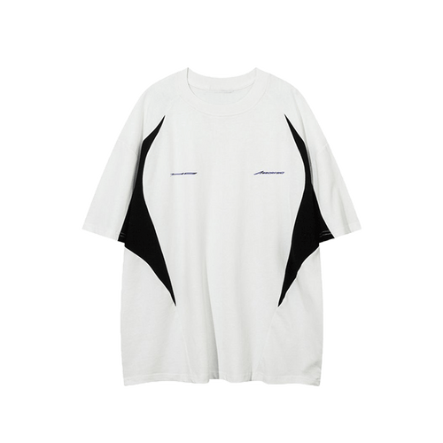 Color contrast stitching TEE-D302
