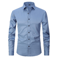 slim fit simple shirt-D190