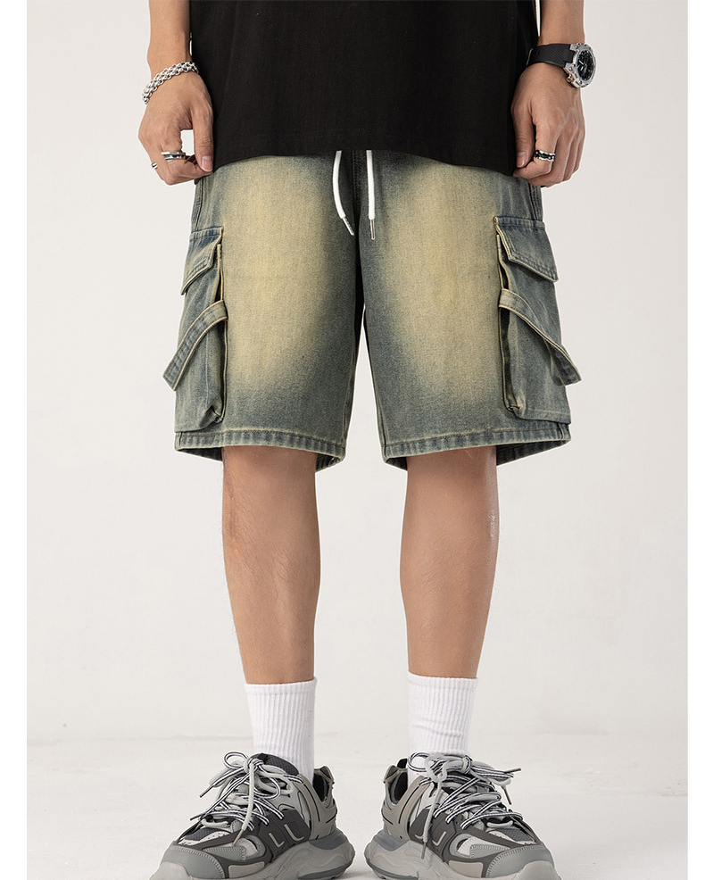 Denim Loose Shorts-D371
