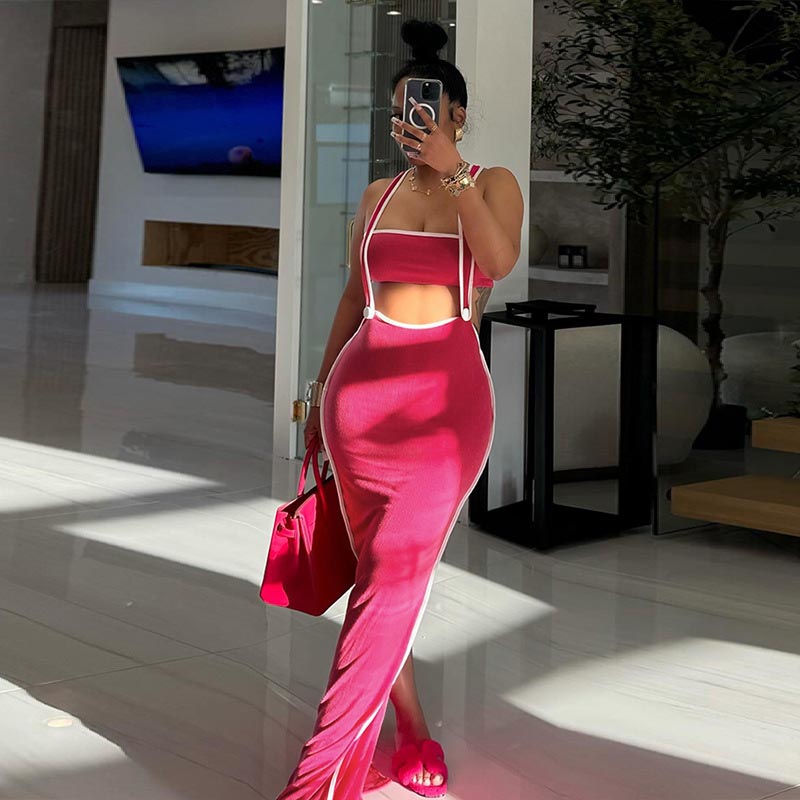 Stylish sexy dress-D775