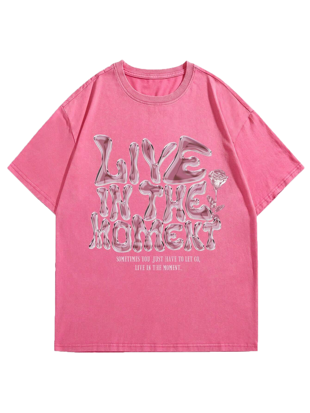 Retro letter print TEE-D373