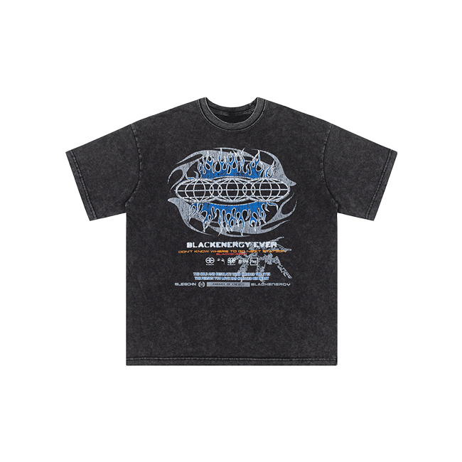 Retro motorcycle print TEE-D481