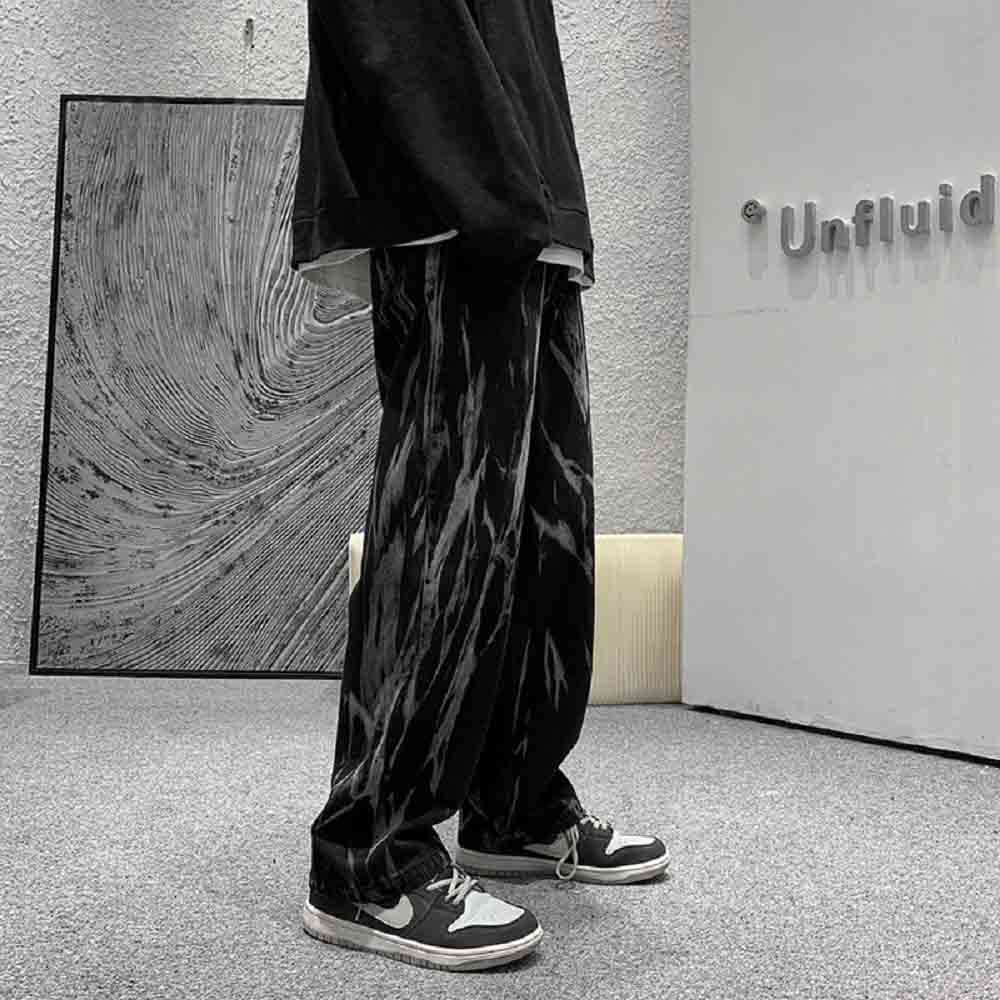 Retro wide-leg jeans-D613