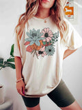Flower printed TEE-D745