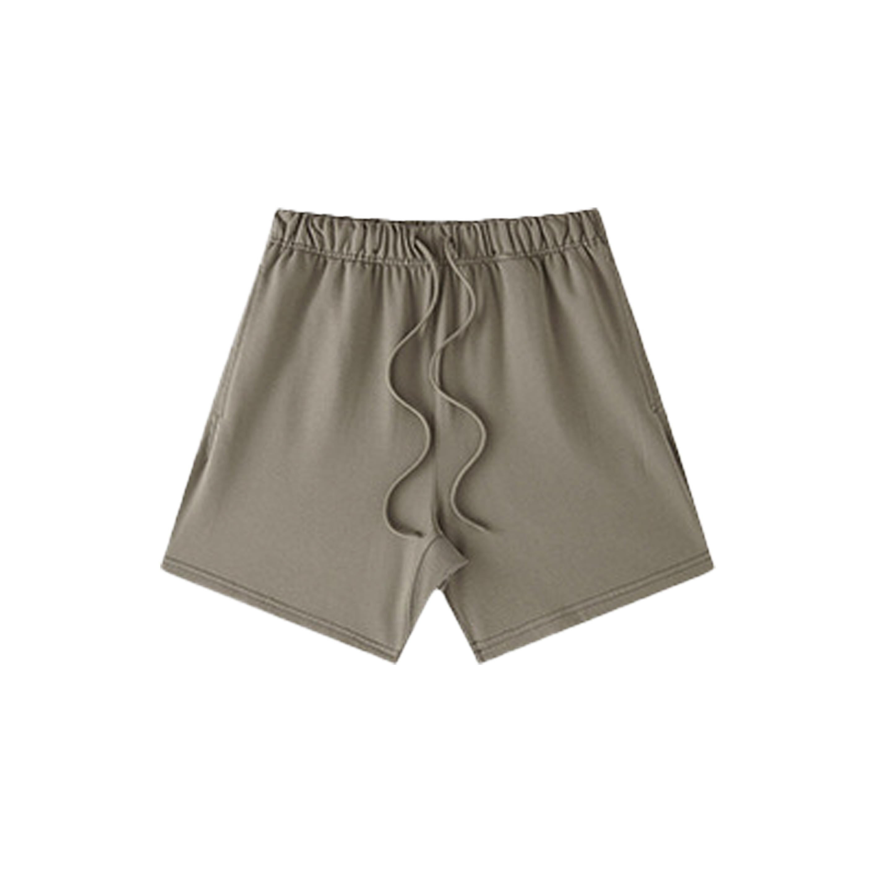 Solid color drawstring shorts-C11