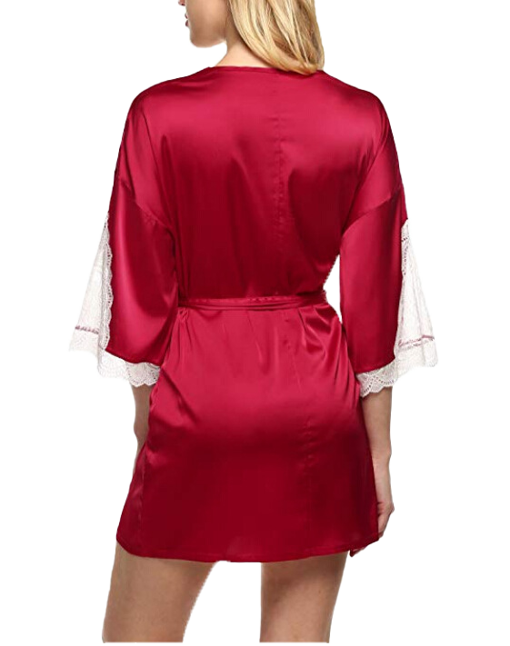 Flared-sleeved robe-D17
