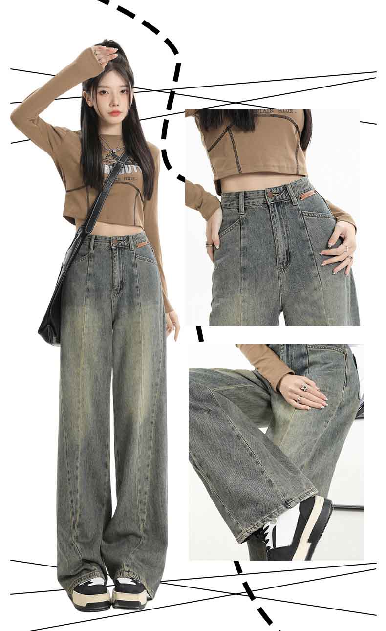 Vintage wide-leg jeans-D811