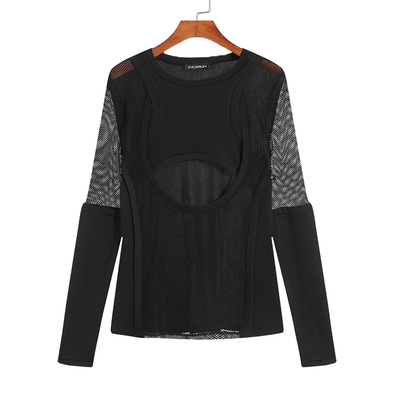 Mesh breathable long sleeves-D163