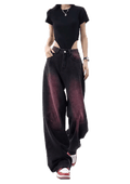 Red gradient jeans-D848