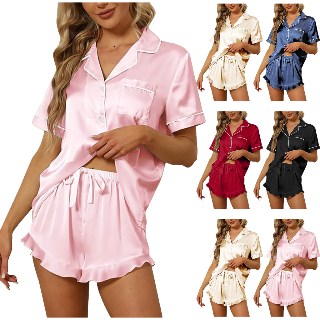 Silk pajamas set-D267