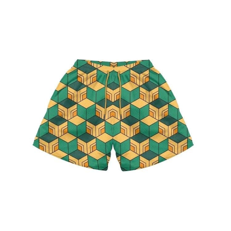 Multi-style drawstring shorts-D602