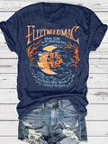 Moon and starry sky graphic TEE-D827