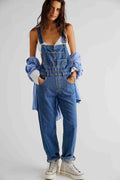 Casual suspender jeans-D770