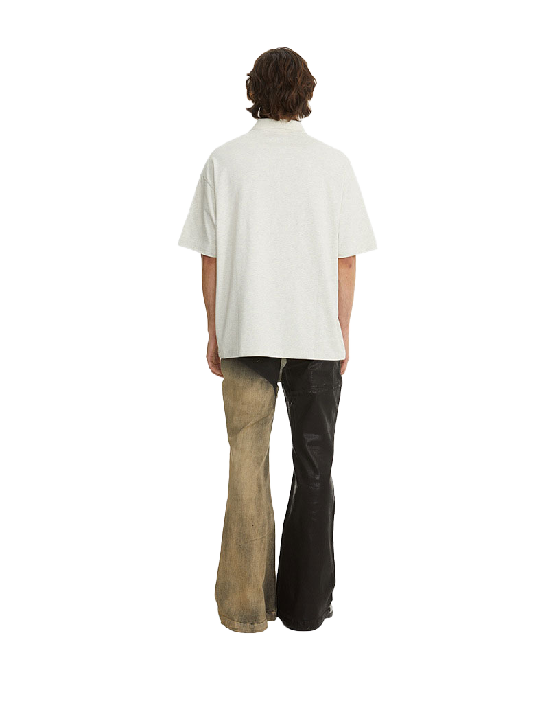 Solid color poloi short -C7