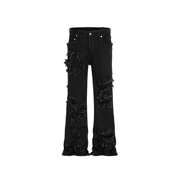Design fringe jeans-D463