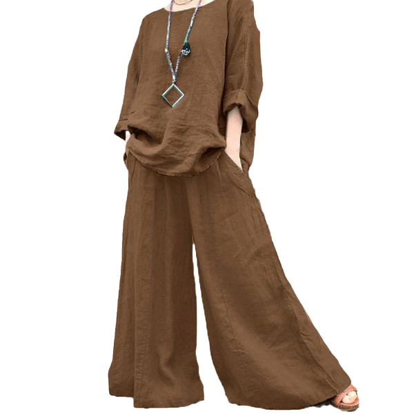 Solid color two piece suit-D839